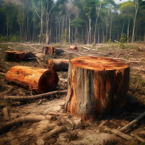 Belangrijkste oorzaken van ontbossing.
